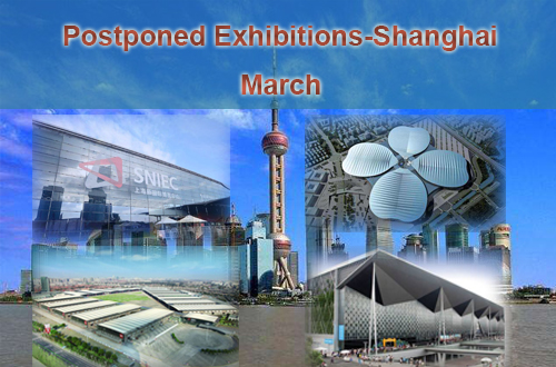 Shanghai March Postponed Exhibitions List 